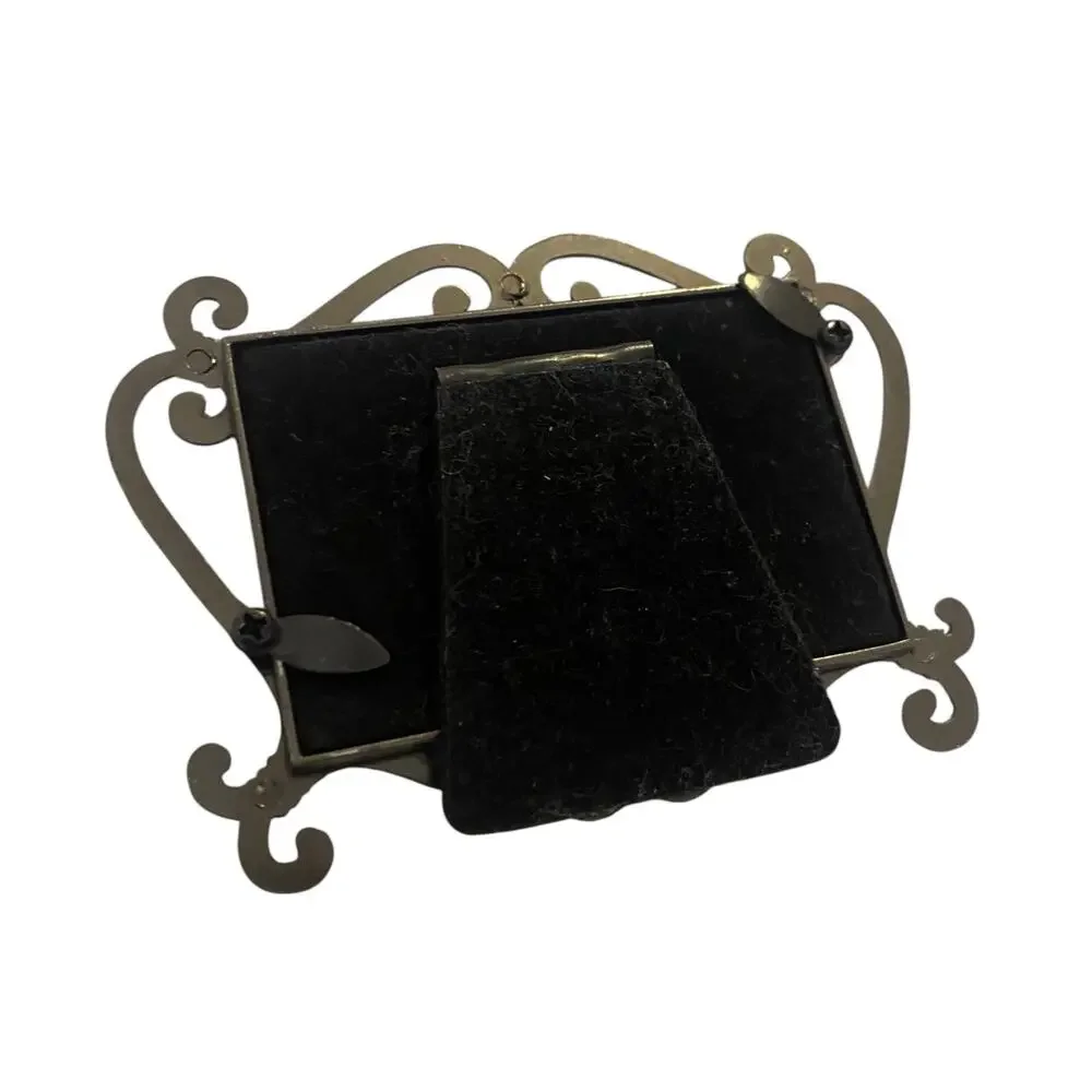 3 X 2 Mini Photo Picture Frame Photo Pewter Silver Scroll Design